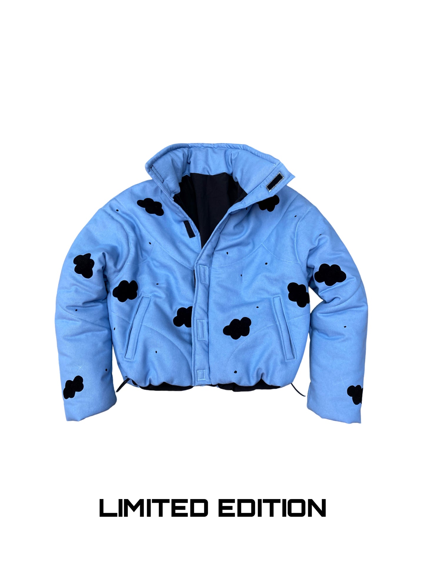 Dark Clouds denim puffer